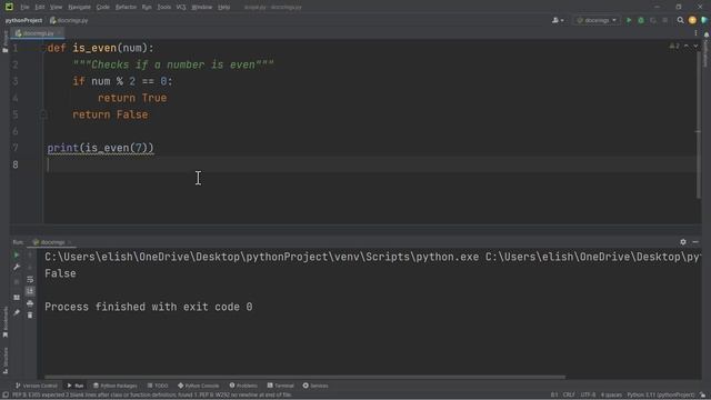 5.2 Docstrings - Python смотреть онлайн