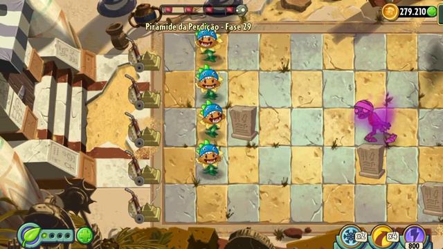 PVZ 2 - TESTING THE SNAP PEA IN THE PYRAMID OF DOOM (PHASES 26-30) смотреть онлайн