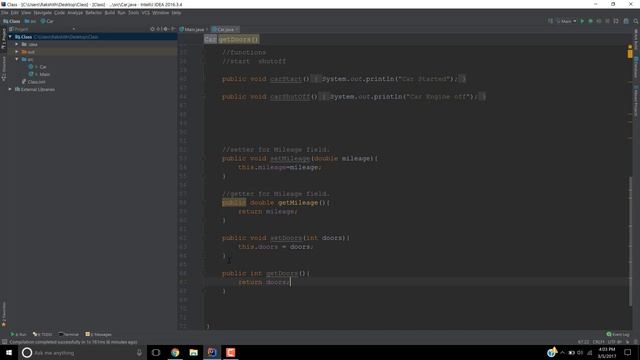 Object Oriented Programming in Java-Using Getters and Setters in Java with intellij idea - 11 смотреть онлайн