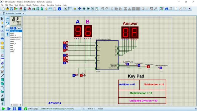Build a 4-Bit Calculator Using Logic Gates in Proteus 8 смотреть онлайн