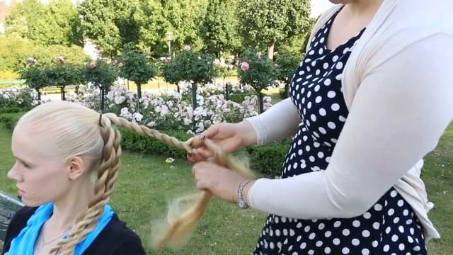 Прическа за 5 минут из жгутиков. (Нескучный хвост) смотреть онлайн