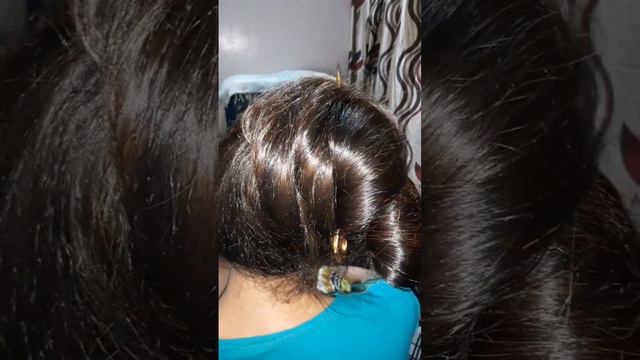 Hair Bun Style For Very Long Hair