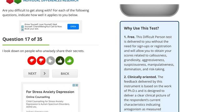 Difficult Person Test смотреть онлайн
