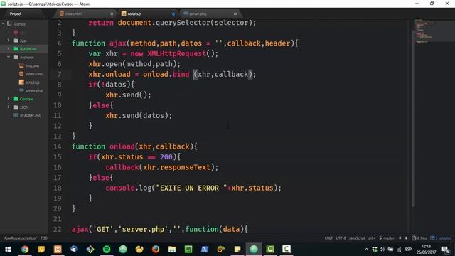 AJAX: REUTILIZAR EL METODO UTILIZANDO UN CALLBACK смотреть онлайн