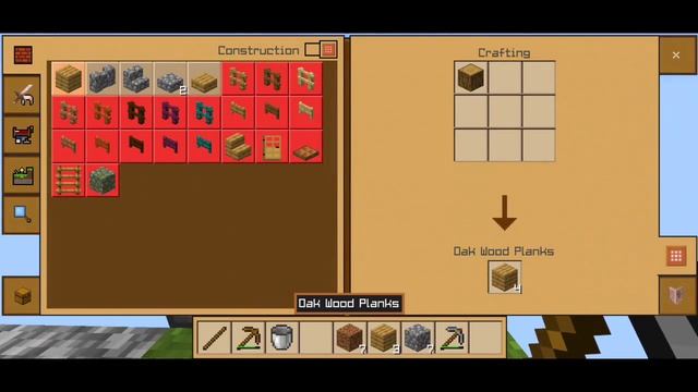 Crafting And Building SKYBLOCK Vs Minecraft PE SKYBLOCK || Crafting And Building Vs MCPE
