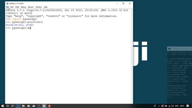 5. Mouse Function pyautogui moveTo With time duration - pyautogui tutorial in Hindi смотреть онлайн