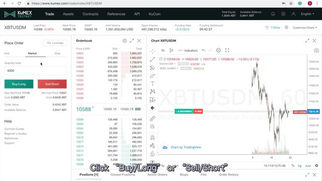 Руководство пользователя KuMEX: 8. Как разместить рыночный ордер на KuMEX смотреть онлайн