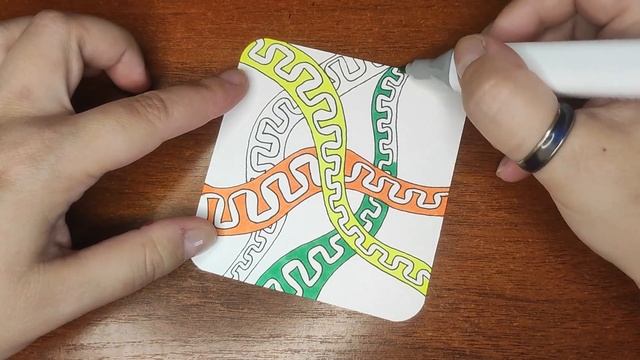 Зентангл Тангл 2C Rubbon смотреть онлайн