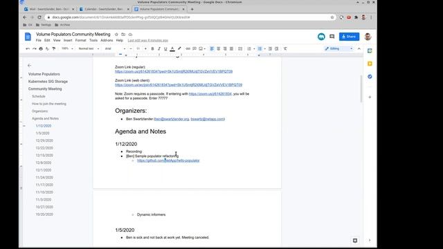 Kubernetes SIG Storage - Volume Populator Design Meeting 20210112 смотреть онлайн