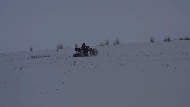 Трицикл из мотоцикла Урал на гусеницах смотреть онлайн