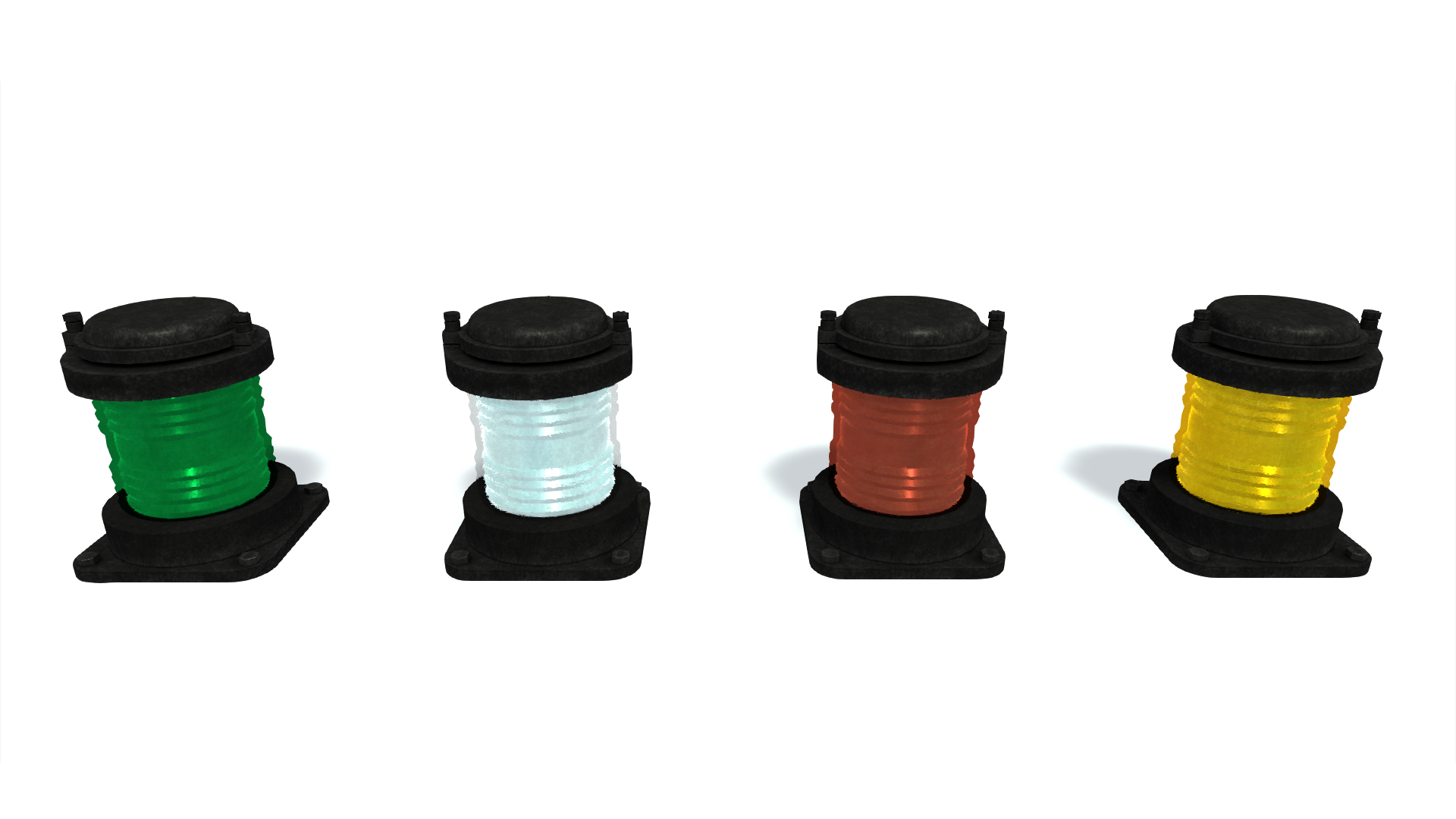 3D model. Navigation fires B circular. Навигационный огонь. Круговой.