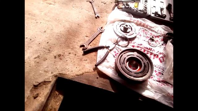 Замена подшипника муфты компрессора кондиционера Чери Амулет Chery Amulet