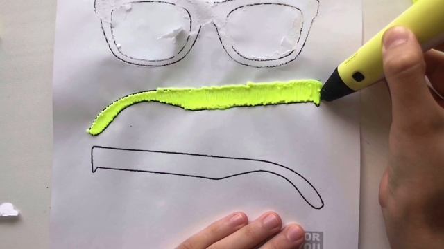 Рисую 3D ручкой очки! смотреть онлайн