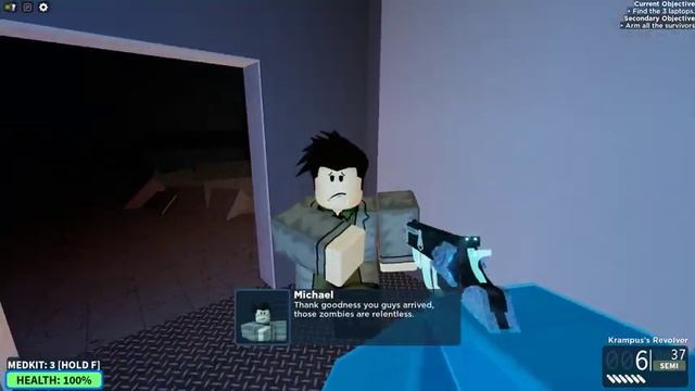 Roblox Zombie Stories: Dead Ahead Ch.1 SOLO HARD смотреть онлайн