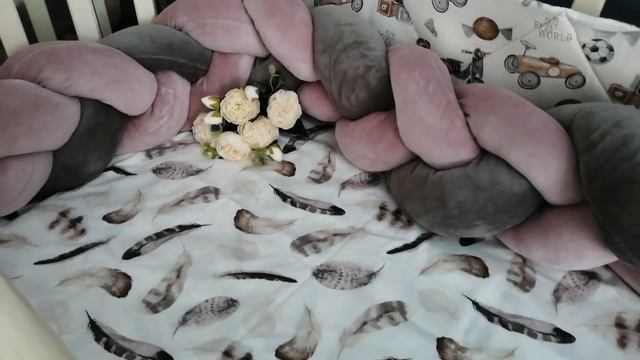 Бортик-коса в детскую кроватку 160см, высота 20 см. Рязань смотреть онлайн