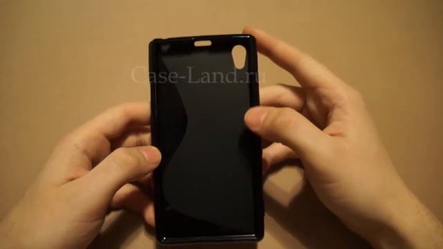 Черный силиконовй чехол для Sony Xperia Z1 смотреть онлайн