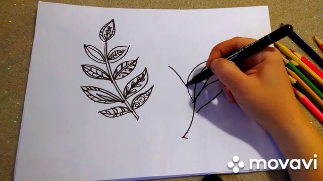 Как нарисовать осенние листья красиво смотреть онлайн