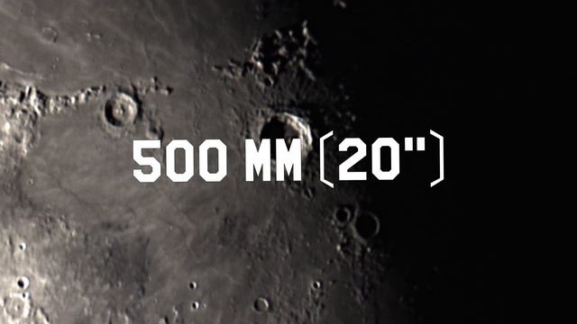 The Moon at 1000x Telescope Zoom (Magnification) смотреть онлайн