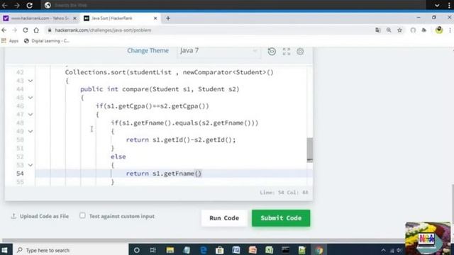38:Java Sort || Hackerrank java solutions. смотреть онлайн