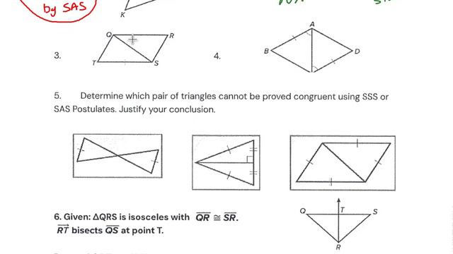 5-3 Proving Triangles Congruent Notes смотреть онлайн