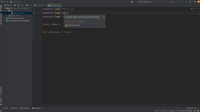 Лучшие практики по работе с переменными в JavaScript. Курс обучение js с нуля смотреть онлайн