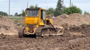 Планировка бульдозером Т-170, Layout by T-170 bulldozer