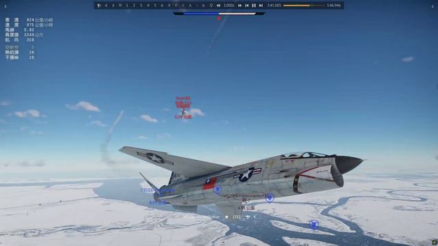 War Thunder 2022 - F-8E十字軍 - 關於運氣好收4個後立刻發生意外這件事... смотреть онлайн