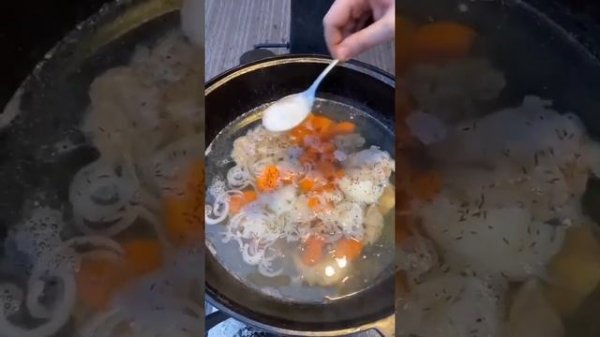 #ШУРПА #Рецепт Ника #готовит ни#ПП #суп #традиционный #мясной #бульон #баранина #казан в#HEALBE Clu