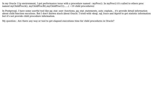 Databases: Get nested procedure and sql execution oracle смотреть онлайн
