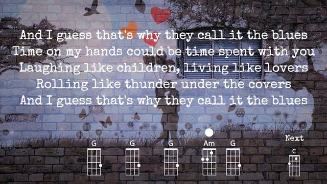 I Guess That's Why They Call It The Blues - Elton John | BARITONE Ukulele Play Along