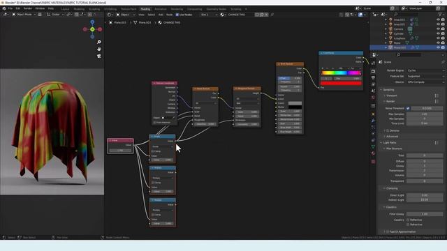 CREATE A PROCEDURAL ADJUSTABLE TRIPPY MARBLED FABRIC MATERIAL FOR BLENDER смотреть онлайн