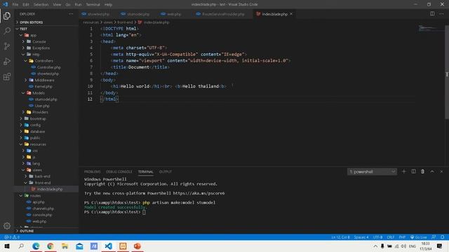??สร้าง Web Application PHP Laravel ตอนที่ 2 สร้างแบบฟอร์มและบันทึกข้อมูล смотреть онлайн