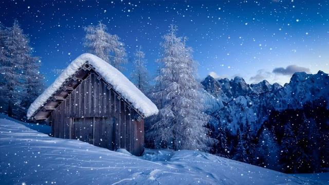 Winter Snow Falling Background with Relaxing Music for Smart TV Relaxing Music Winter Christmas Tim смотреть онлайн