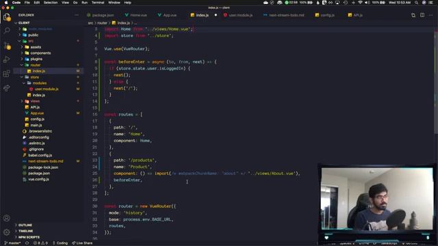 Securing views on front-end with VueJS and Vuetify| Shopping Manager | Real World Project | Stream смотреть онлайн
