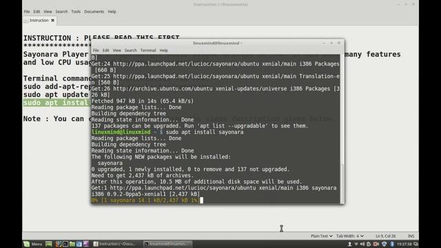 Install Sayonara Player 0.9.2 in Linux Mint (Ubuntu) via PPA смотреть онлайн