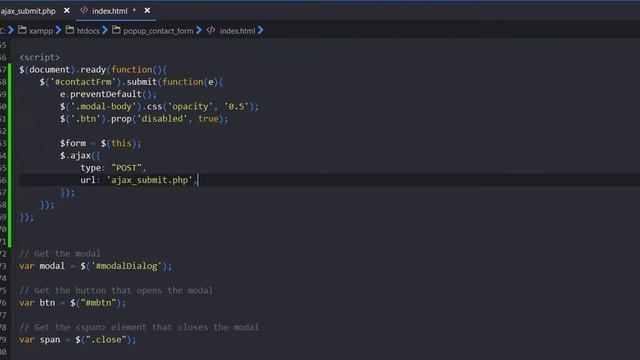 Build Popup Contact Form using jQuery and PHP смотреть онлайн