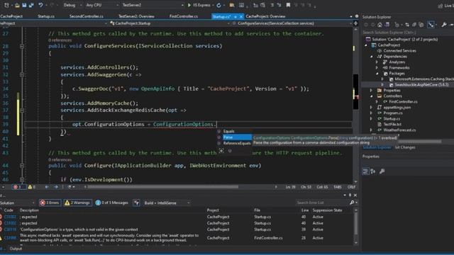 In-Memory and Distributed Caching in .NET 5.0 Framework (Full Crash Course) смотреть онлайн