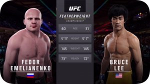 UFC 2 БОЙ Федор Емельяненко vs Брюс Ли (com.vs com.)