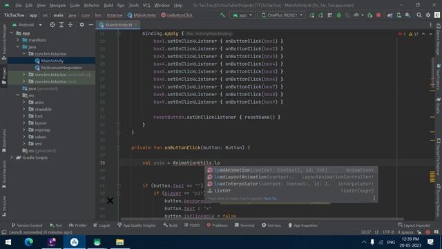 [Telugu] How to add Bounce Animation to Buttons in Kotlin using Android Studio | Tic Tac Toe Projec смотреть онлайн