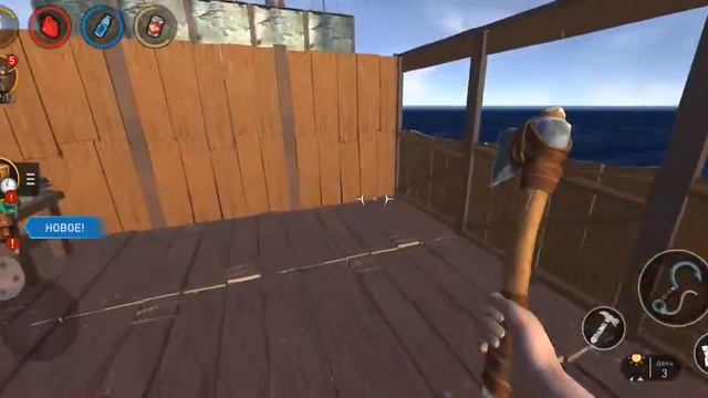 Я победил акулу! УРА! 1# Прохождение raft survival ocean nomad смотреть онлайн