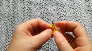 Узор Павлиний хвост.  Юбка спицами.