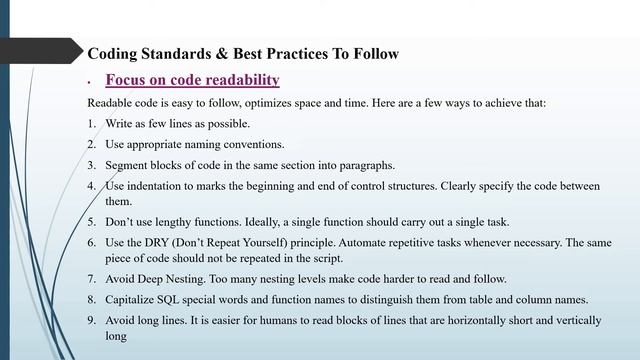 Coding Standards смотреть онлайн