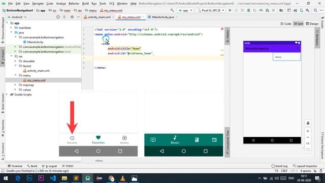 Android Studio Bottom Navigation View Tutorial in hindi/urdu part 1 смотреть онлайн