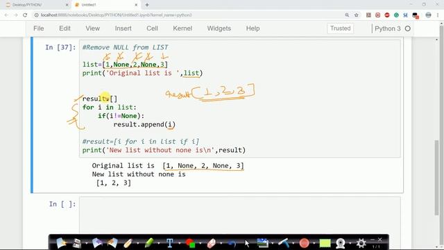 Remove None from list in Python смотреть онлайн