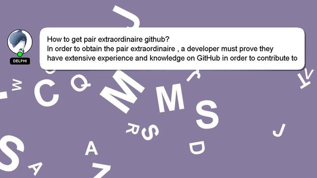 How to get pair extraordinaire github? смотреть онлайн