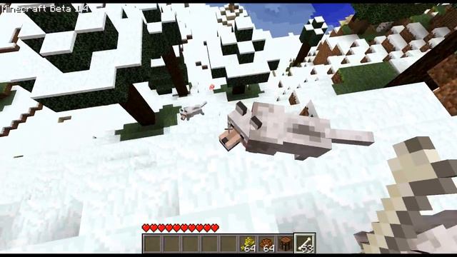 Minecraft: Feed the Wolf a Cookie! (Intro to Beta 1.4) смотреть онлайн