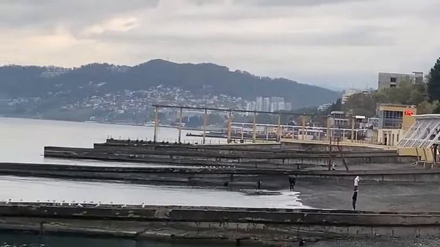Чёрное море в Сочи сегодня 19 ноября 2021 смотреть онлайн
