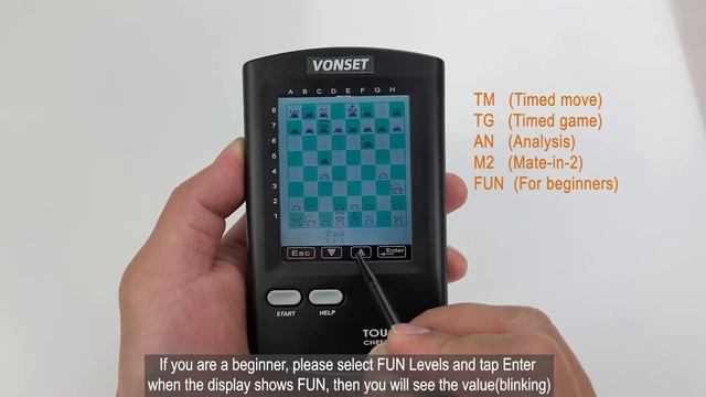 Vonset Touch 8 Electronic Chess Game Touch Chess Set QS Guide смотреть онлайн