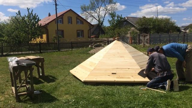 Беседка шестикутна своїми руками. Частина 1 Garden pavilion смотреть онлайн
