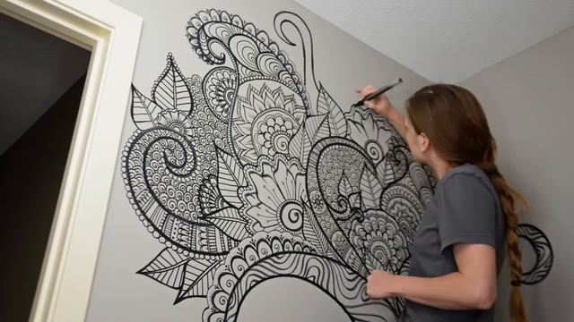 Henna Tree Wall Art | Mehndi Design смотреть онлайн